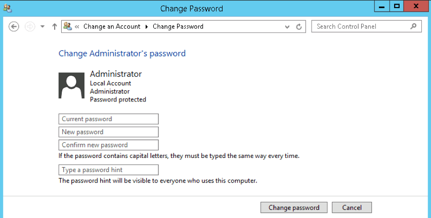 Как сменить пароль для Windows VPS?
