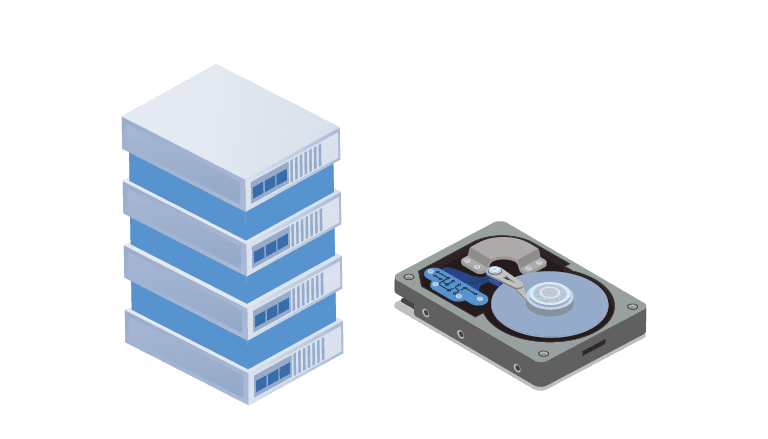 Серверы с жестким диском 320GB